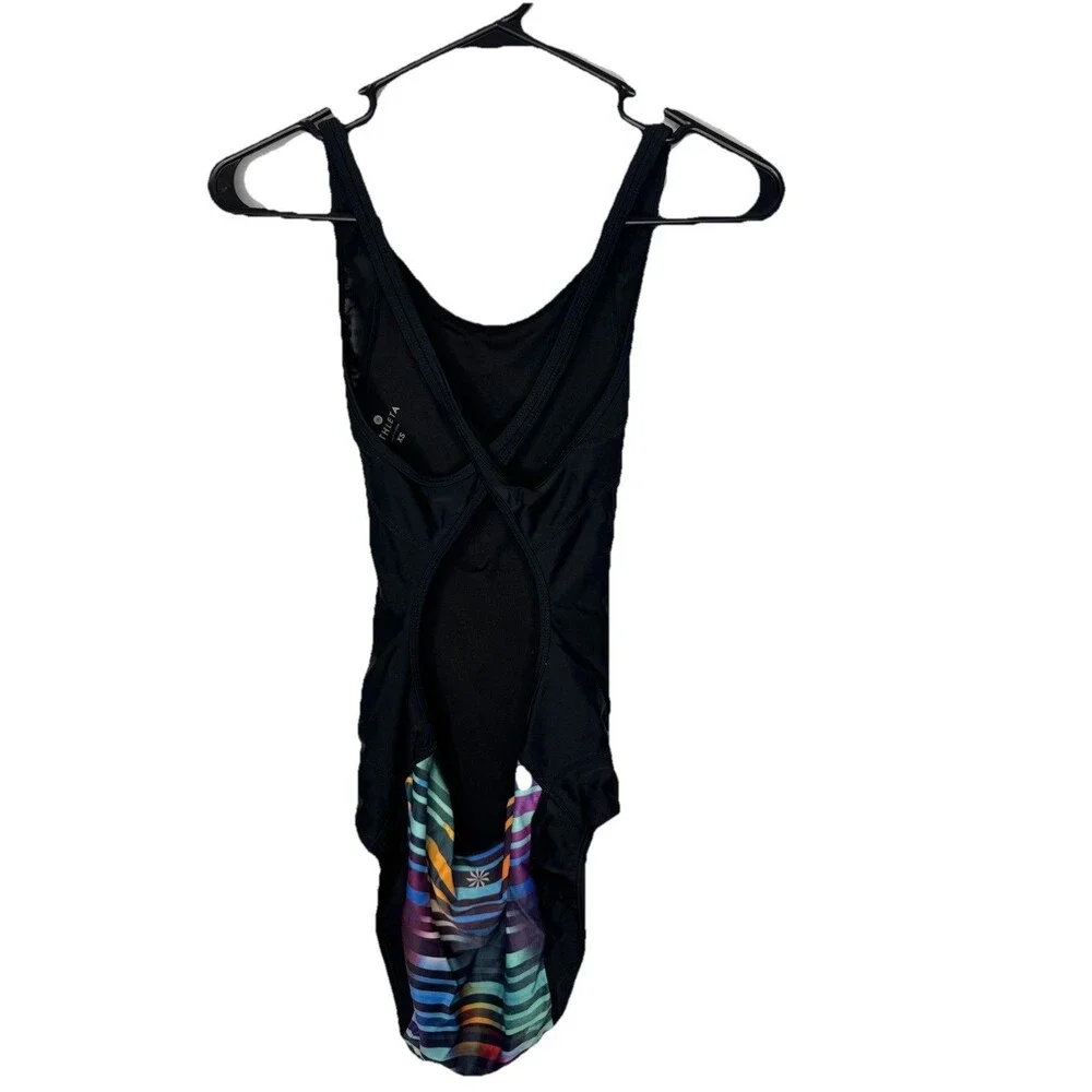 ATHLETA Size XS Womens Unlined Wireless One Piece Sports Swimming Suit Streamlin